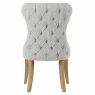 Guia Button Back Dining Chair Fabric Grey Back
