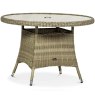 ROYALCRAFT Wentworth 4 Person Round Outdoor Dining Set With Imperial Chairs Sand Table