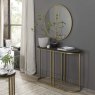 Chevron Console Table Peppercorn Oak Lifestyle