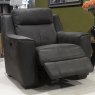 Seoul Electric Reclining Armchair Faux Suede Grey