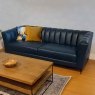 Matera 3 Seater Sofa Leather Category 15(S) Ultramarine 