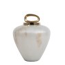 Pearl Small Jar White & Gold
