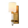 Lola Wall Light Gold With White Shade