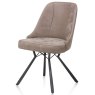Eefje Dining Chair Suede Effect Taupe