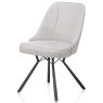 Eefje Dining Chair Suede Look Light Grey