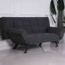 Rathlin 3 Seater Sofa Bed Fabric Charcoal Angled