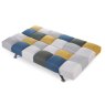Rathlin 3 Seater Sofa Bed Fabric Mustard & Blue Patchwork 