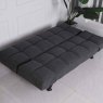 Rathlin 3 Seater Sofa Bed Fabric Charcoal Flat