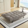 Rathlin 3 Seater Sofa Bed Fabric Stone Open