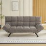 Rathlin 3 Seater Sofa Bed Fabric Stone Front