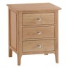 Alford 3 Drawer Large Bedside Locker Light Oak