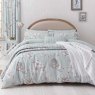 Sanderson Etchings & Roses Reversible Double Duvet Cover Set Duck Egg