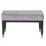 Darcy Bedroom Stool With Fabric Seat Pad Ebony Ecru