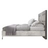 Darcy King (150cm) Bedstead With Fabric Headboard Stone Side
