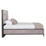 Darcy Super King (180cm) Bedstead With Fabric Headboard Ebony Ecru Side