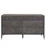 Darcy 4 + 3 Drawer Chest Of Drawers Ebony Ecru