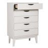 Drummond 5 Drawer Tallboy Taupe Open