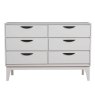 Drummond 3 + 3 Drawer Chest of Drawers Taupe Front