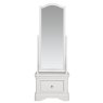 Acton Cheval Mirror Bone White Front