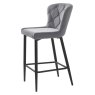 Granby Low Bar Stool Velvet Granite