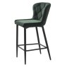 Granby Low Bar Stool Velvet Green