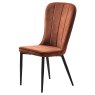 Hugo Dining Chair Velvet Rust 