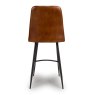 Bobby High Bar Stool Faux Leather Tan