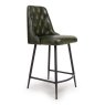 Bobby Low Bar Stool Faux Leather Green