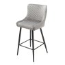 Taliai Low Bar Stool Fabric Grey