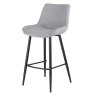 Bella High Bar Stool Fabric Grey