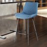 Bella High Bar Stool Fabric Blue Lifestyle