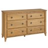 Marla 3 + 3 Drawer Chest of Drawers Oak