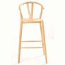 Shoreditch High Bar Stool Teak With Solid Seat Front