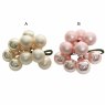 Glass Baubles On Wire Blush Pink Or Ivory 2cm (Choice of 2)