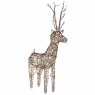 LED Outdoor Wicker Deer 135cm Warm White No Background