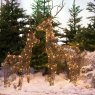 LED Outdoor Wicker Deer 83cm Warm White Lifestyle