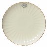 Porcelain Side Plate White Gold Rim 20cm