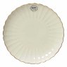 Porcelain Dinner Plate White Gold Rim Natural 27cm