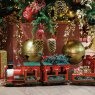 Iron Choo-Choo Train With Gifts & Decorations 92cm