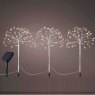 Solar Christmas Tree Pole Twinkle Effect Warm White