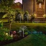 Solar Christmas Tree Pole Twinkle Effect Warm White Lifestyle