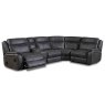 San Antonio Electric Reclining 4 Seater Corner Sofa With Technology Console Faux Suede Slate LHF