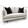 Bernese 2 Seater Sofa All Fabrics Dimensions