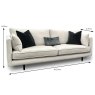 Bernese 4 Seater Sofa All Fabrics Dimensions