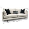 Bernese 3 Seater Sofa All Fabrics Dimensions