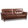 Lucerne 3 Seater Sofa Leather Saddle