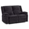 Fremantle 2 Seater Manual Reclining Sofa Fabric Charcoal