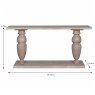 Belle Rectangular Console Table 160cm 