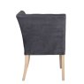 Valent Modular Corner Dining Bench Unit Fabric Dark Grey