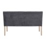 Valent 3 Person Dining Bench Fabric Dark Grey